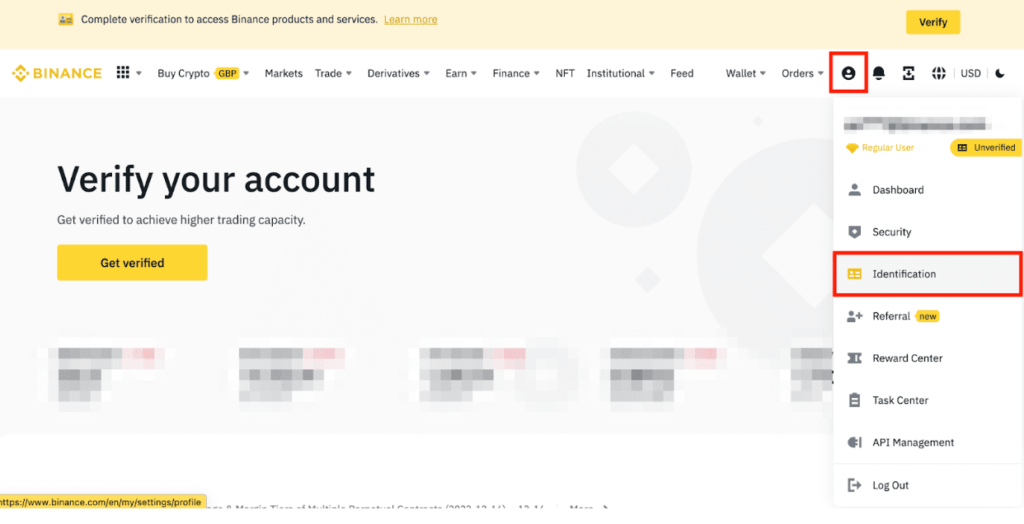 Completing Account Verification