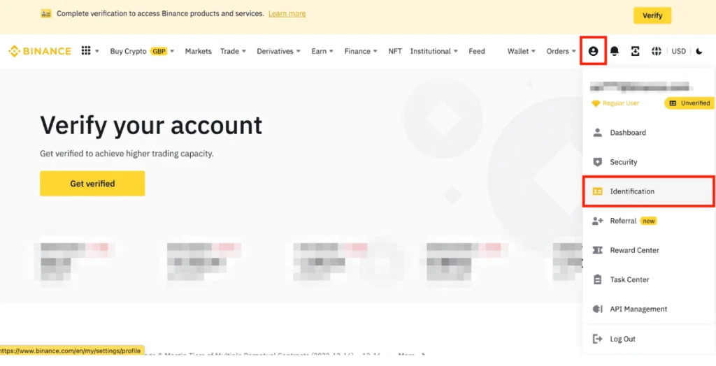 Completing Account Verification